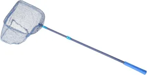 PATIKIL Telescopic Table Tennis Ball Picker, Carbon Fiber Portable Ping Pong Ball Pick Up Net Bag for Balls Picking, Blue