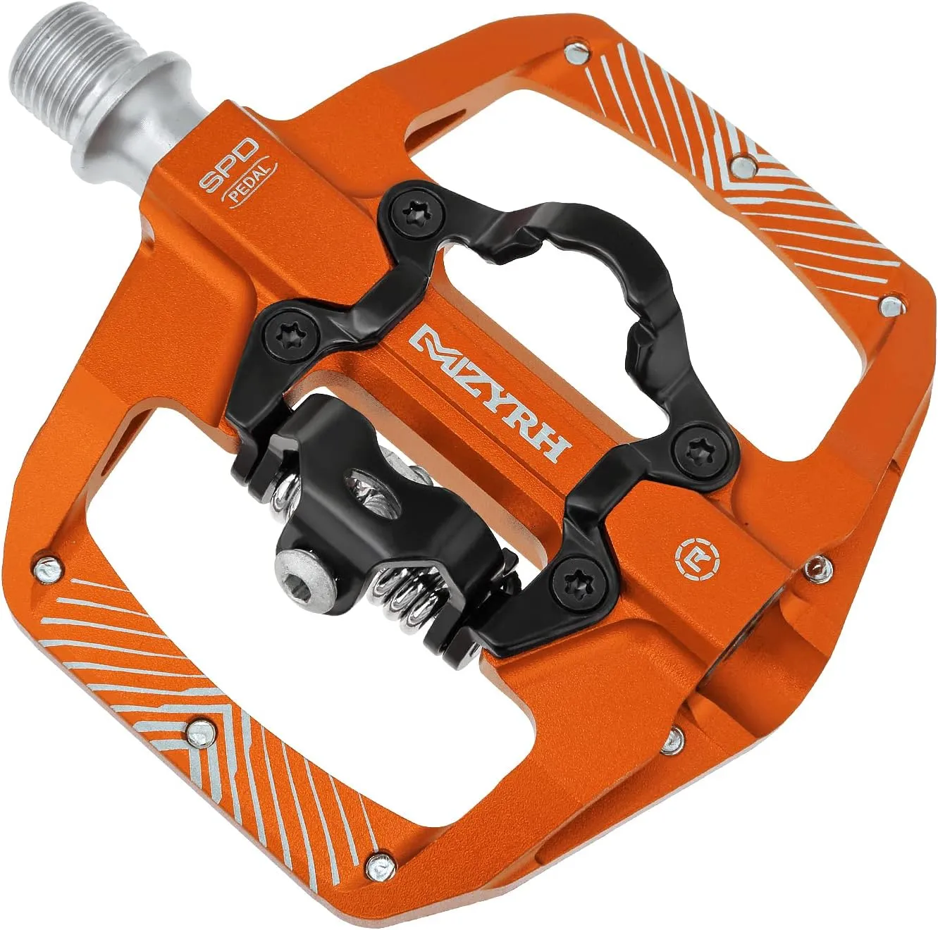 Pedal,MTB Mountain Bike Pedals Compatible with Dual Function Sealed Clipless Aluminum 9/16" Bicycle Flat Platform with Cleats for Road, MTB