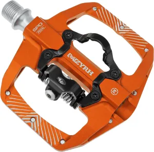 Pedal,MTB Mountain Bike Pedals Compatible with Dual Function Sealed Clipless Aluminum 9/16" Bicycle Flat Platform with Cleats for Road, MTB
