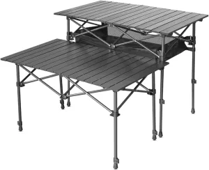 Picnic Folding Table Nature Hike Outdoor Camping Equipment Portable Folding Table touris Lift Function Adjustable Height Outdoor Camping Table Foldable Camping Table Portable Camping Table