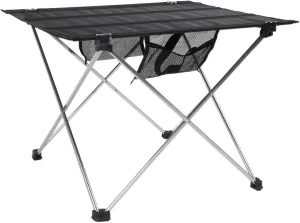 Picnic Table, Portable Folding BBQ Barbecue Desk for Camping Picnics and Barbecues, Lightweight Cloth, Easy Set Up and Fold Down (Small Silver Stand), Qcwwy8s4k9bew01-01