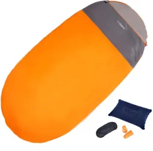 pistro Single Sleeping Bag Waterproof Double-Sided Zipper for Festival Cold Weather Hiking Childrens Adults