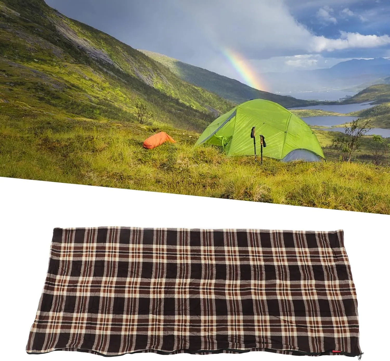 plplaaoo Wool Sleeping Bag for Adults Portable Warm Travel Camping Hiking Climbing with Skin Friendly Wool Lining and Multipurpose Design