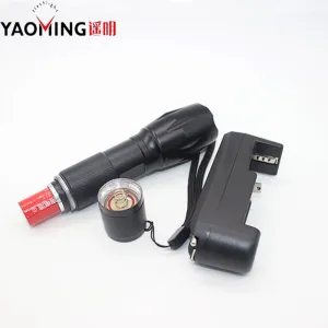 Police Led Flashlight Cree XML T6 3800LM Waterproof Lantern Rechargeable Lamp Torch USB Charger Power Bank Light   18650 Battery