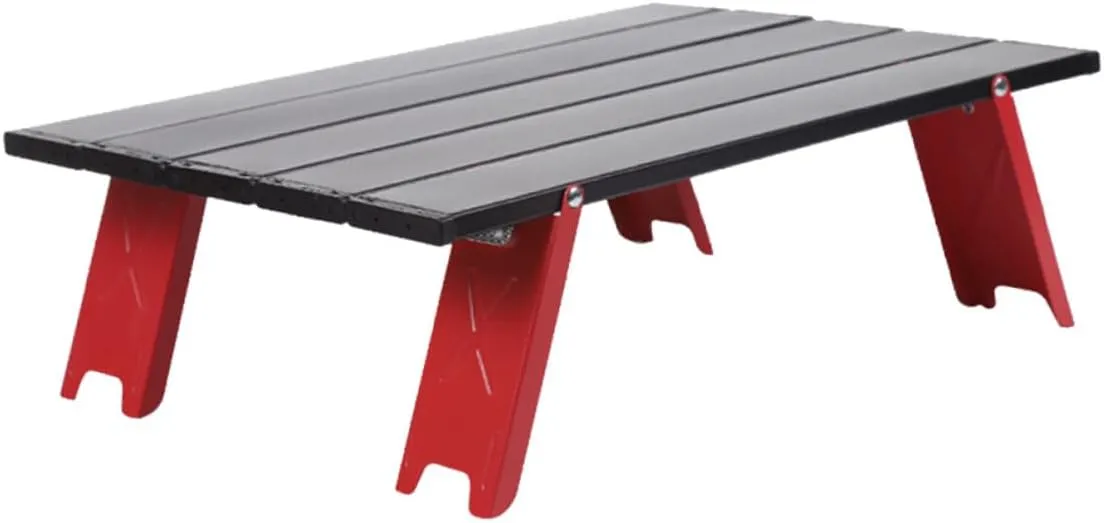 POPETPOP Aluminum Alloy Camping Table Foldable Picnic Table Easy to Store for Outdoor