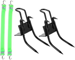 POPETPOP Carbon Steel Tree Climbing Spikes Shoes Non Slip Design for Easy Use Pole Climbing Equipment for Beginners Supports Up to Essential Tree Climbing Tool