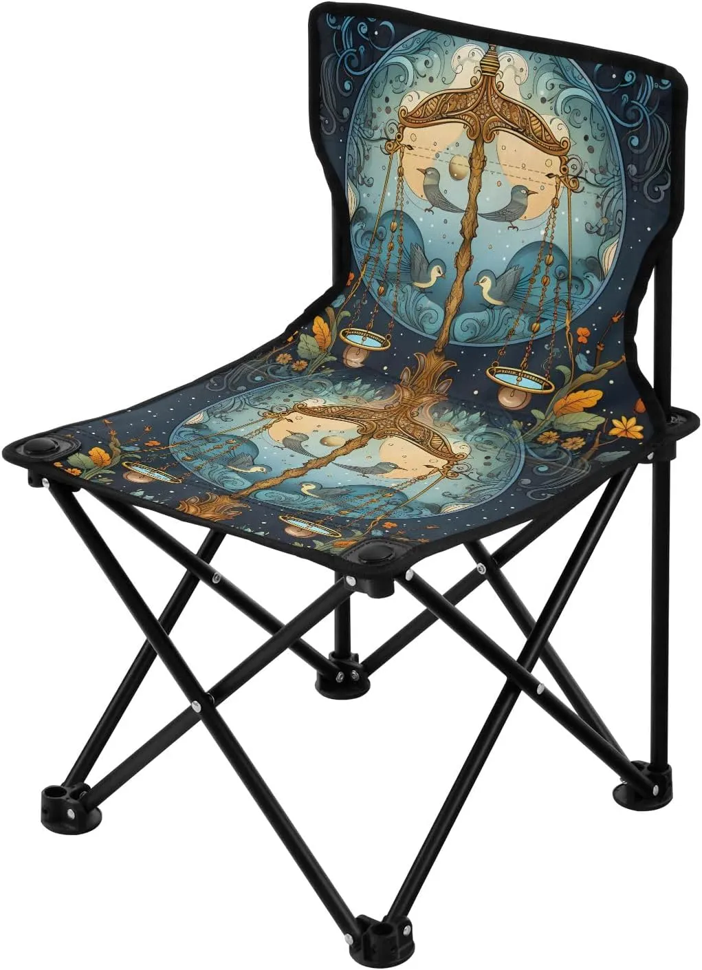 Portable Camping Folding Chairs Foldable Chair Small Scale 2 Lightweight Backpacking Outdoor Outside Fishing