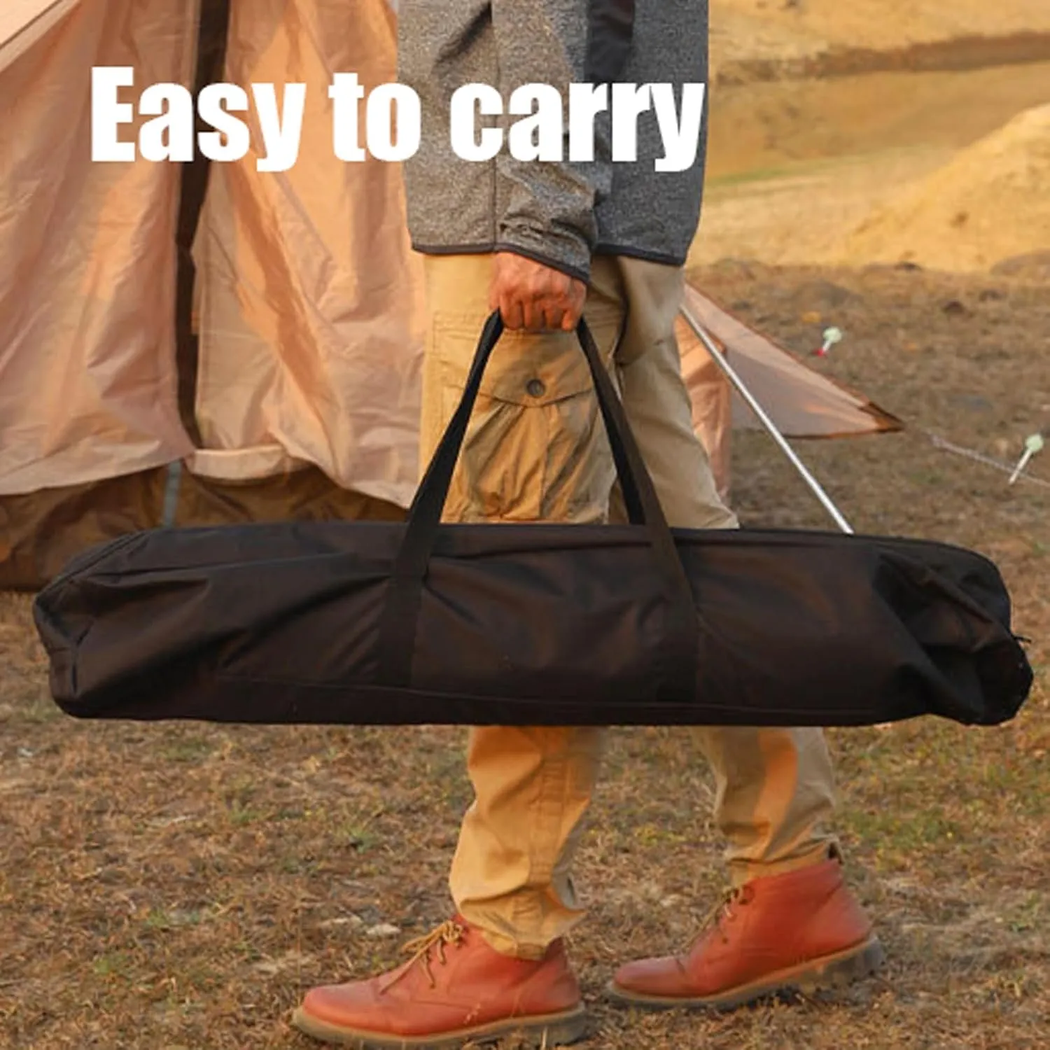Portable Camping Fur Set of 5, Folding Camping Table with 4 airs, Aluminum Picnic Table Lawn Foldable air with Storage Bags, for Bea,Fishing,Hiking,BBQ