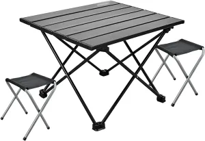 Portable Camping Table, Aluminum Tabletop Light Folding Table, for Dining, Cutting, Cooking, Picnic, Outdoor, Beach, Hiking, Fishing (Size : 40cm)