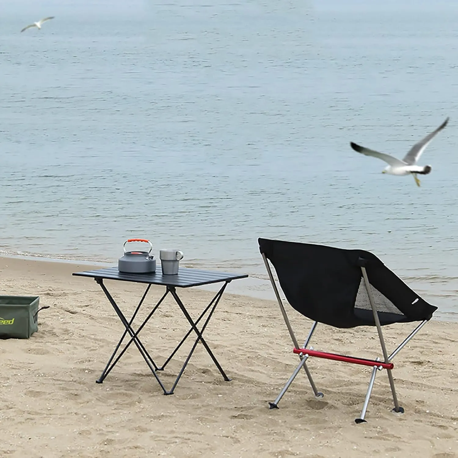 Portable Camping Table, Aluminum Tabletop Light Folding Table, for Dining, Cutting, Cooking, Picnic, Outdoor, Beach, Hiking, Fishing (Size : 40cm)