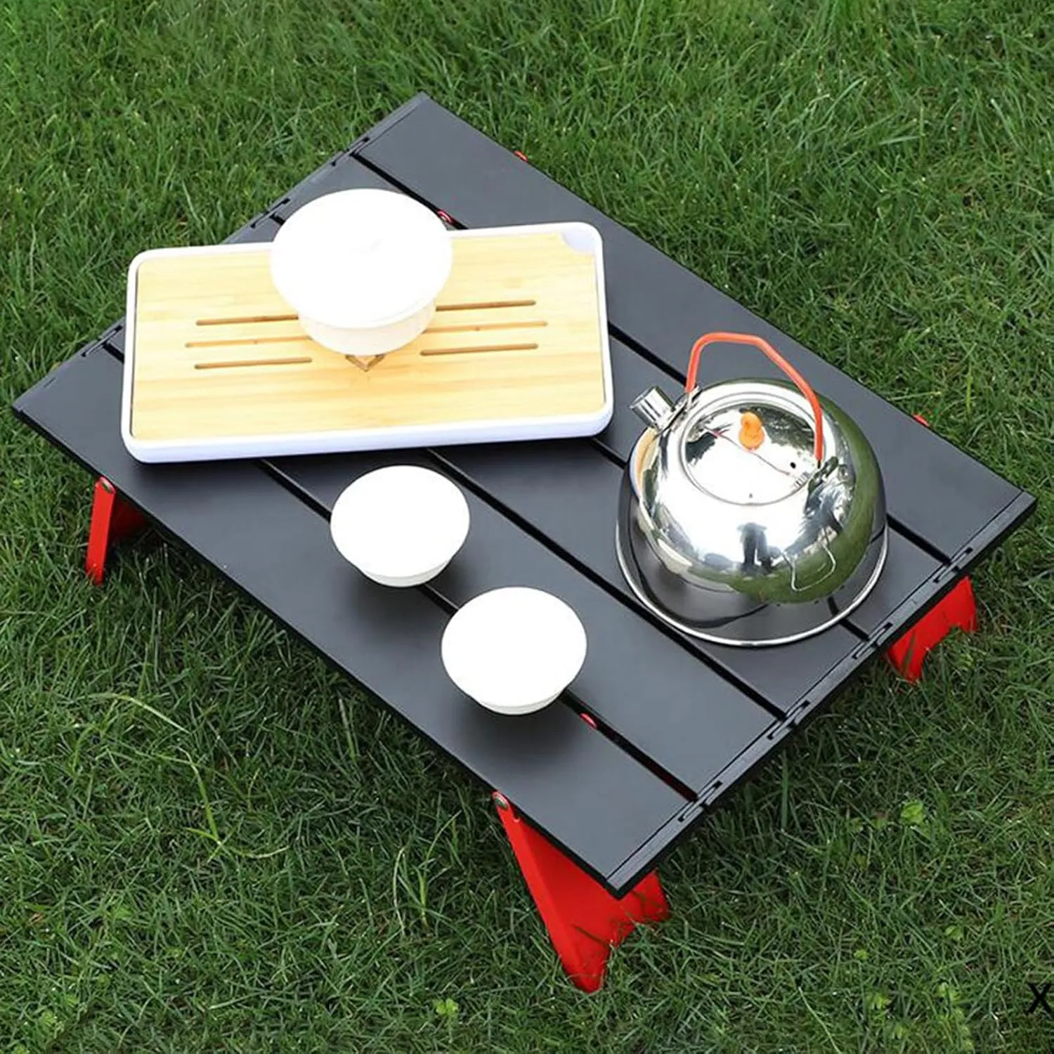 Portable Camping Table, Durable Rustproof Long Lasting Stable Ultralight Aluminum Folding Beach Table Collapsible Camping Table for Camping Hiking Backpacking Outdoor Picnic