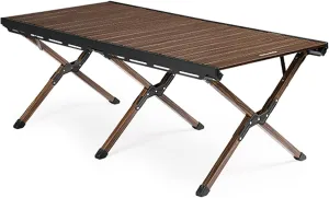 Portable Camping Table, Large Lightweight Folding Table, Easy to Carry, Ideal for Outdoor, Camping, Picnic, Cooking, Beach, Hiking, Fishing,A