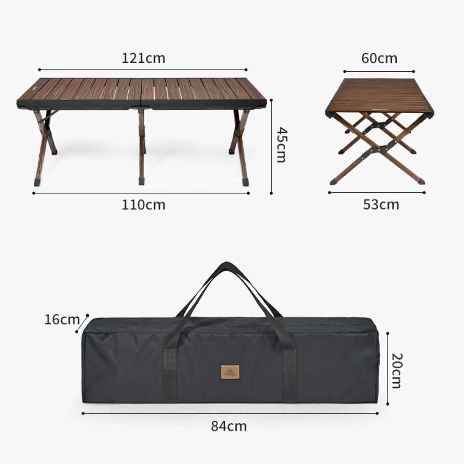 Portable Camping Table, Large Lightweight Folding Table, Easy to Carry, Ideal for Outdoor, Camping, Picnic, Cooking, Beach, Hiking, Fishing,A