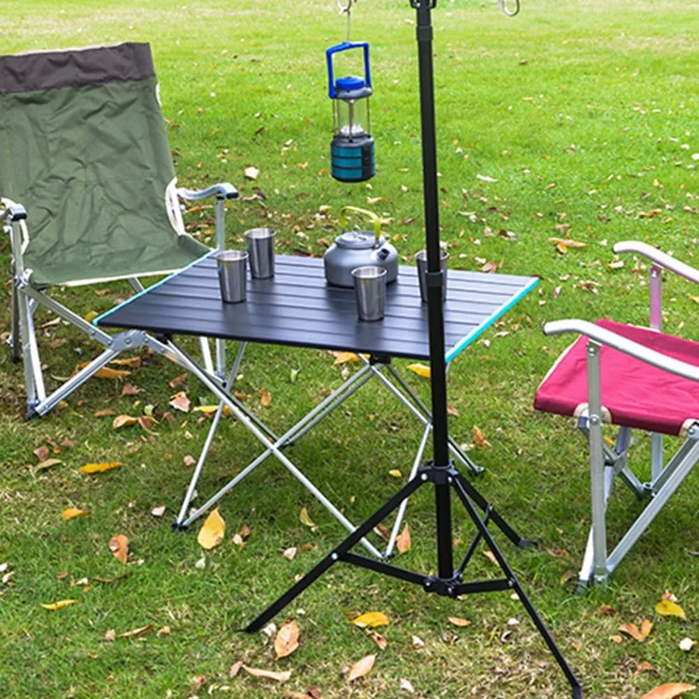 Portable Camping Tables Aluminum Roll up Table Small Folding Table for Camping Hiking Picnic Fishing BBQ (22.05"x15.94"x15.75")