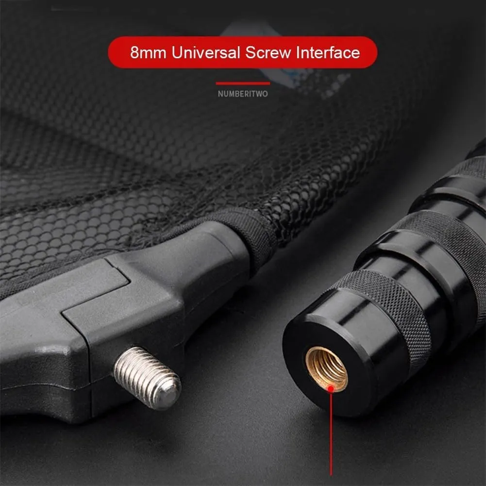 Portable Carbon Fiber Telescoping Fishing Landing Net Rod Fish Handle Collapsible Pole Carbon Fiber Fishing Net Long Handle (Loading Bearing: 15Kg / 33Lb)-1.7m