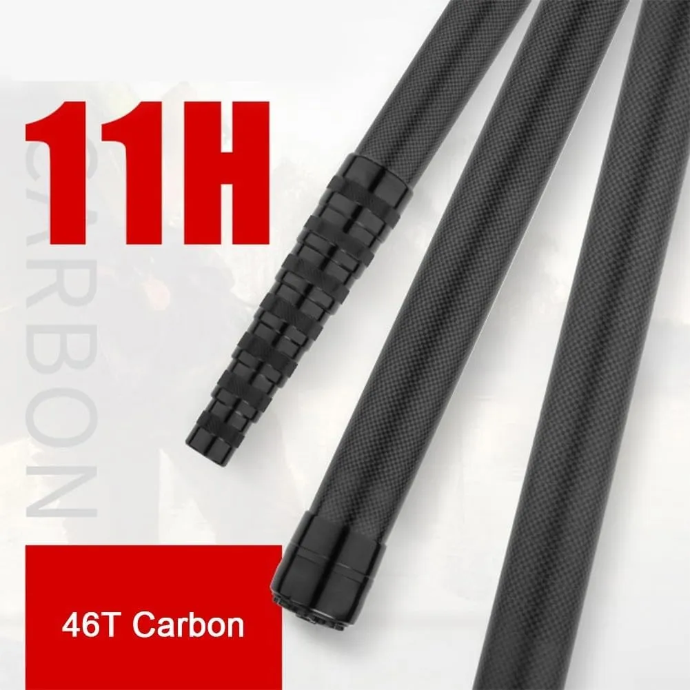 Portable Carbon Fiber Telescoping Fishing Landing Net Rod Fish Handle Collapsible Pole Carbon Fiber Fishing Net Long Handle (Loading Bearing: 15Kg / 33Lb)-1.7m