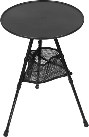 Portable Folding Camping Table Lightweight Aluminum Alloy Design Easy to Assemble for Outdoor Cooking Picnics and Beach Activities Includes Storage for Supplies