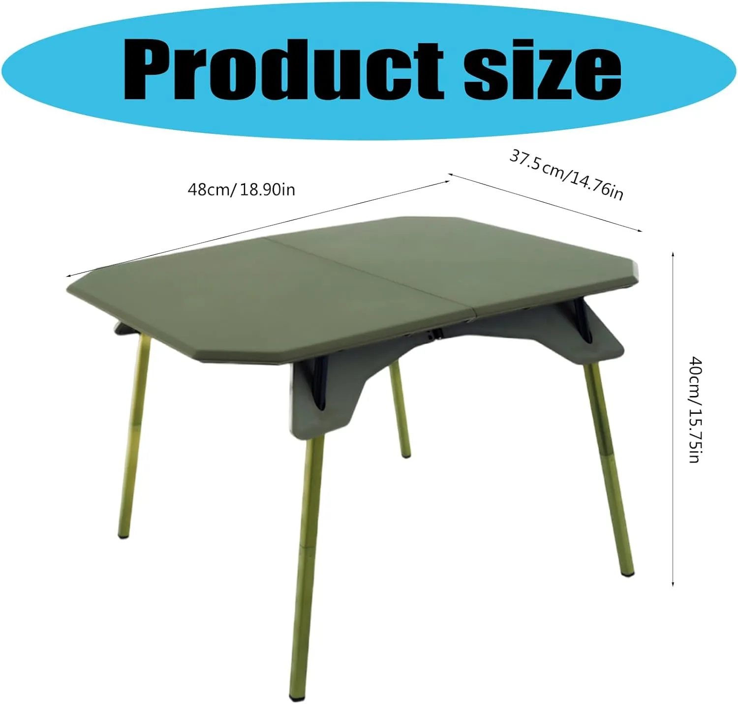 Portable Folding Camping Table with Adjustable Heights Aluminum Alloy Folding Table Picnics Desk for Camping and Party