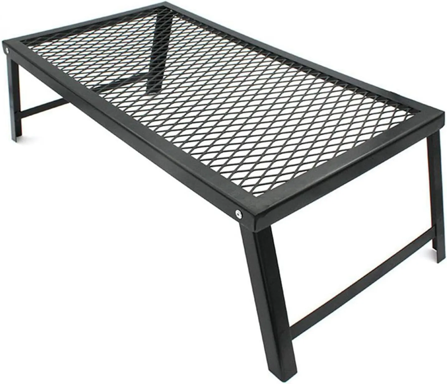 Portable Folding Table，Camping Table, Portable Table, Small Folding Table, Small Picnic Table, Foldable Table, Height-Adjustable Table Net, Suitable for Outdoor, Camping, Picnic/Black/55*30*1
