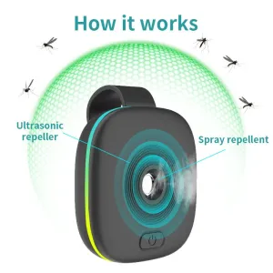 Portable Mosquito Repellent Outdoor Smart USB Ultrasonic Spray Electronic Variable Frequency Insect Repellent Mouse Repellent