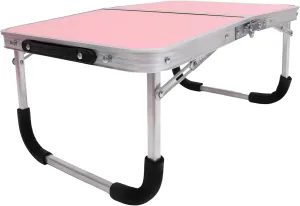 Portable Outdoor Folding Table Small Camping Metal Desk Black Aluminum Alloy Versatile Side Table