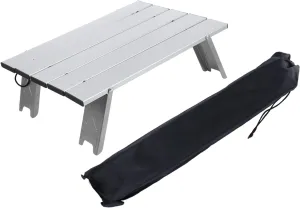 Portable Picnic Desk Foldable Camping Table Aluminum Alloy Outdoor BBQ Desk Easy to Set up