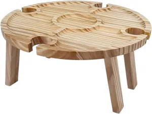 Portable Picnic Table Mini Picnic Table Foldable Camping Wooden Picnic Essentials Snack Tray Table Cooking Hiking Fishing Outdoor Camping Table Portable Camping Table Foldable Camping Table