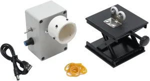 Portable Professional Fishing Rod Building Winding Tool, AC 100-240V Electric-Drive DIY Rod Tool Machine 0-60RPM Adjustable Winding Machine for Epoxy Drying