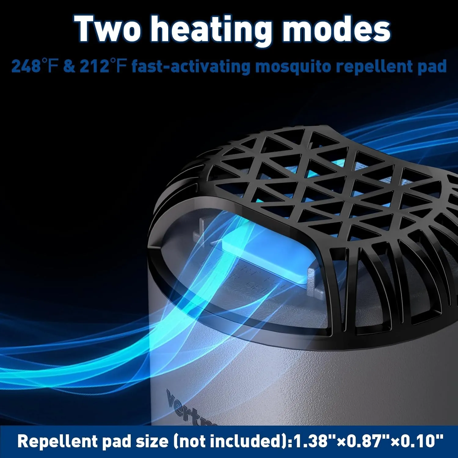 Portable Rechargeable Mosquito Repeller (No Pads Included), Outdoor Replaceable Mosquito Repellent Tablets Mosquito Repeller, Indoor Circulating Rechargeable Mosquitos Repeller, 2Pcs
