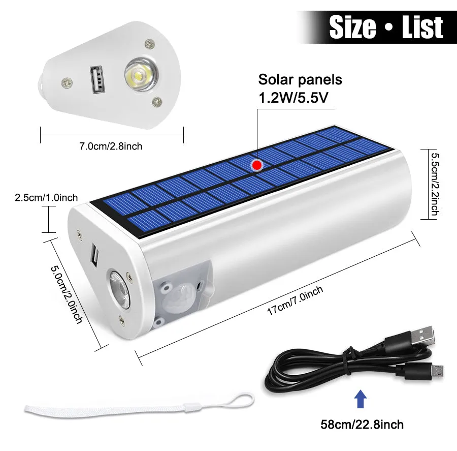 Portable Solar Flashlights Torches For Outdoor Activities