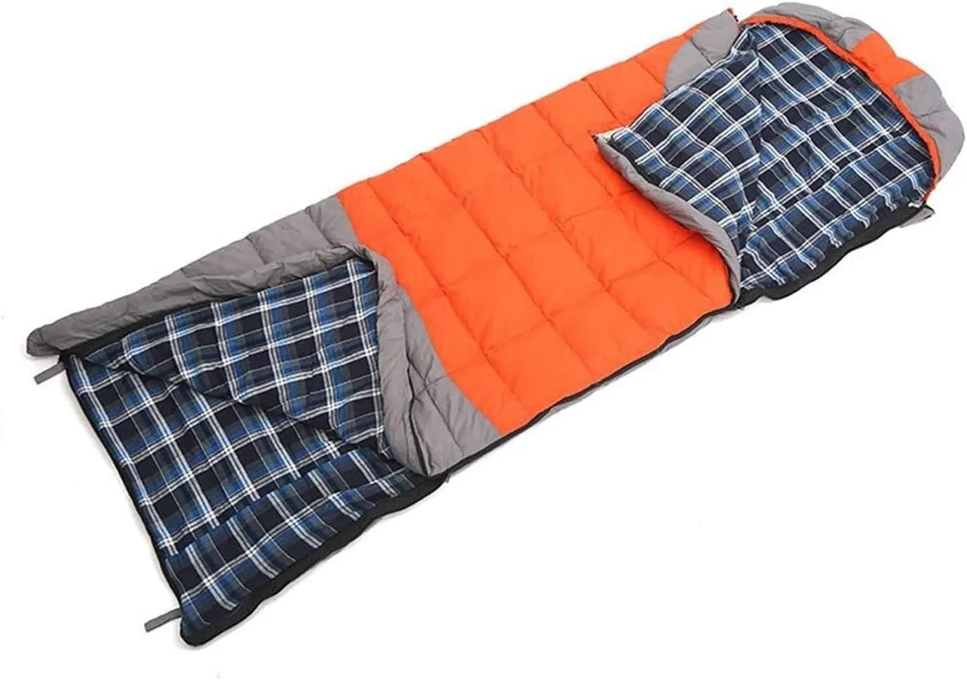Portable Wide Camping Sleeping Bag with Compression Sack Easy to Carry Lightweight Compact for Camping Hiking Travelling Lightweight Colour:Orange