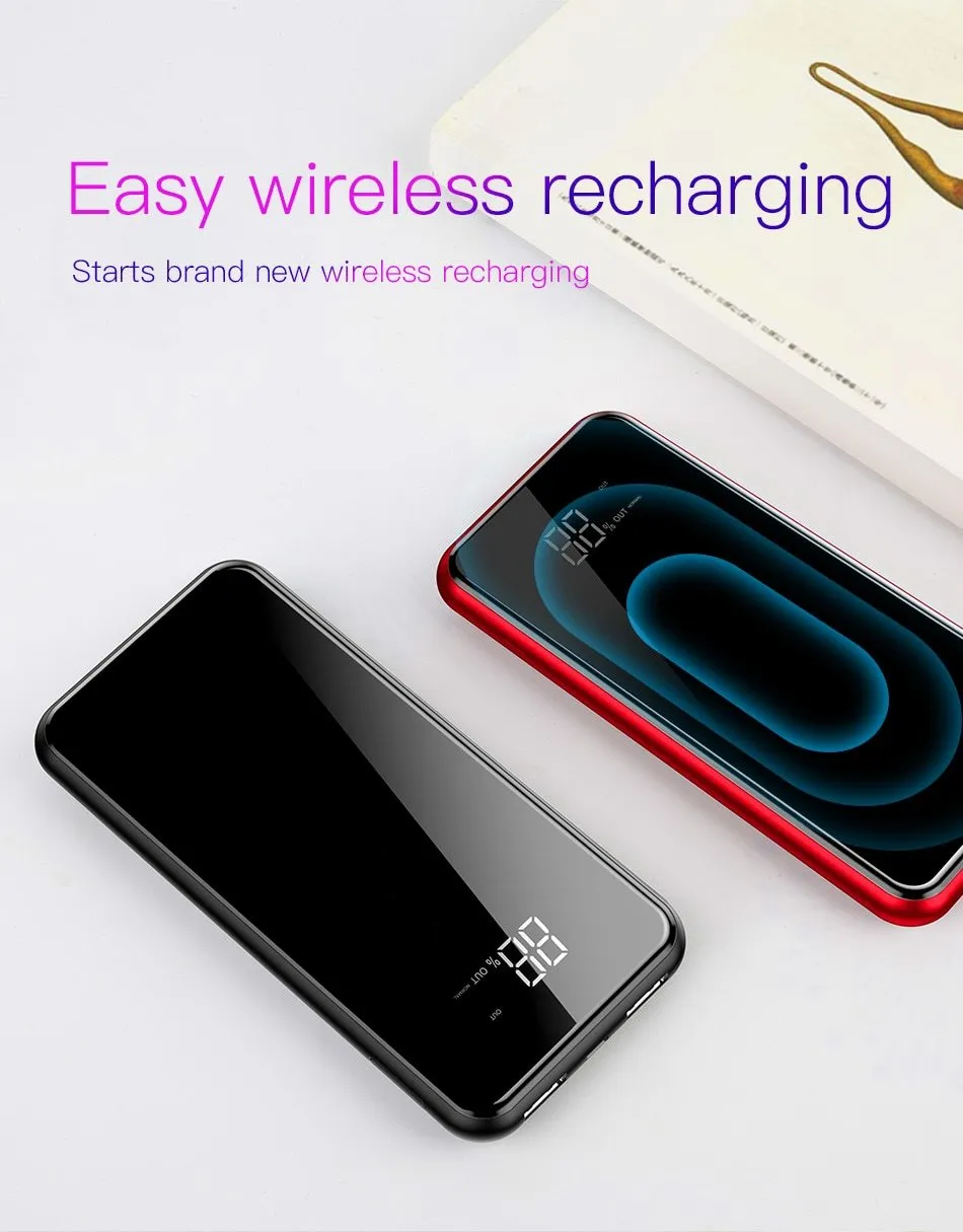 Portable Wireless Quick Charger Power Bank 8000mAh