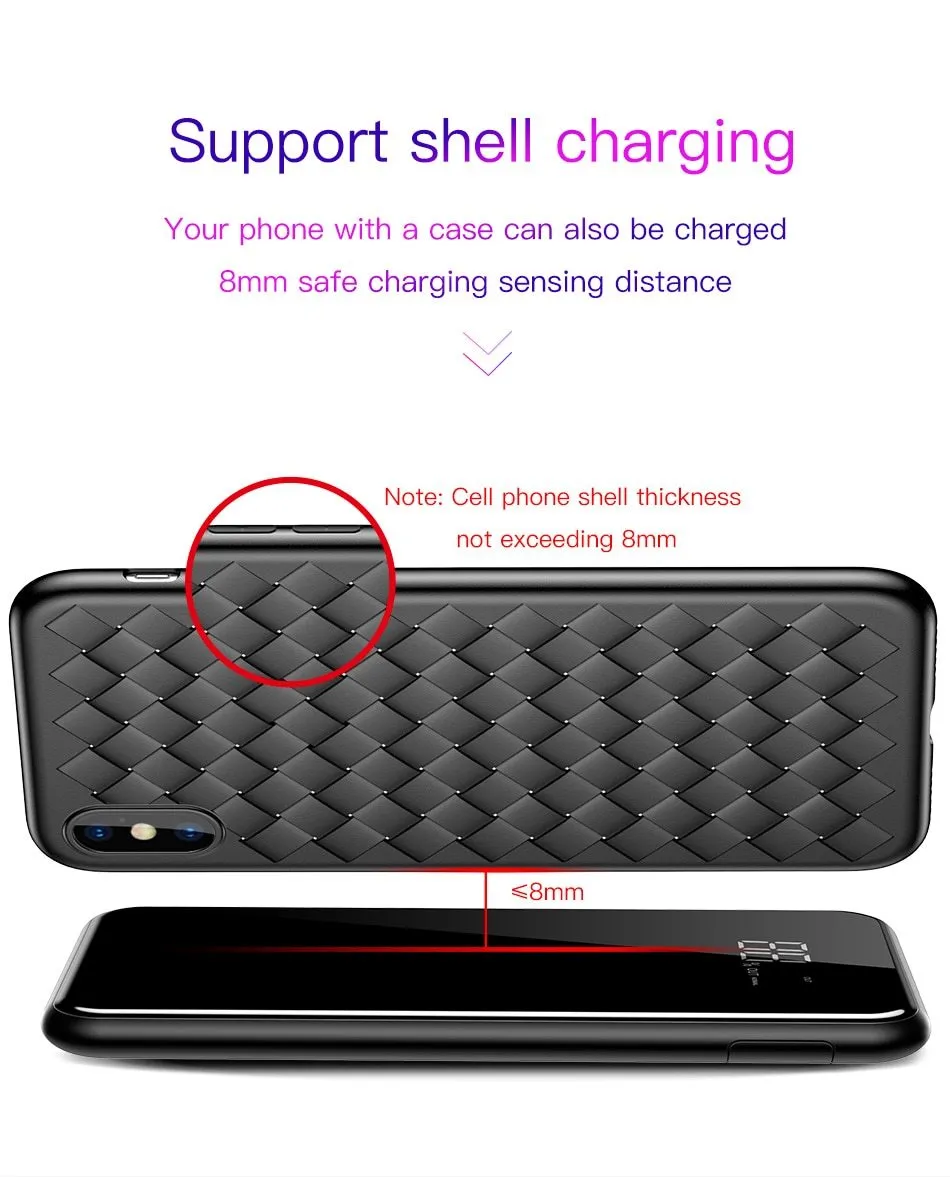 Portable Wireless Quick Charger Power Bank 8000mAh