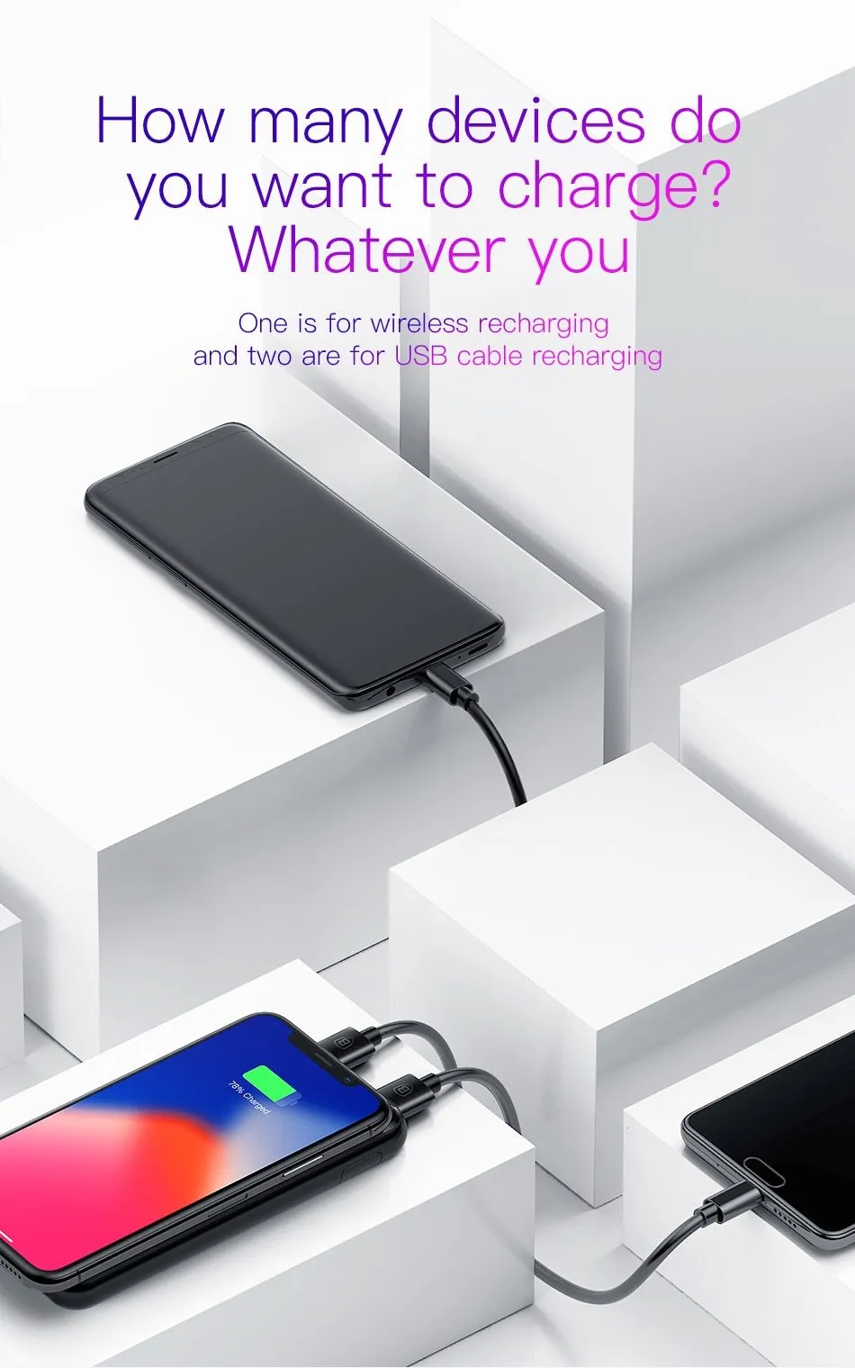 Portable Wireless Quick Charger Power Bank 8000mAh