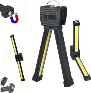 Posing Lamp,Gym Lamp for Posing,Portable Magnet LED Flashlight Gym Lamps 180 Degree Folding,with Hanging Hook,7th Gear Dimming, USB Rechargeable Worklight,Power Bank Camping Light