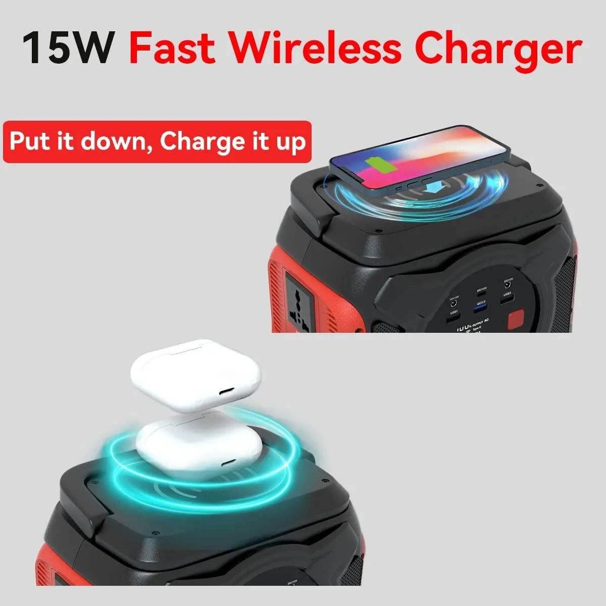 PowerNest 292 – Gofort A301 Portable Power Station with 100W Foldable Solar Panel