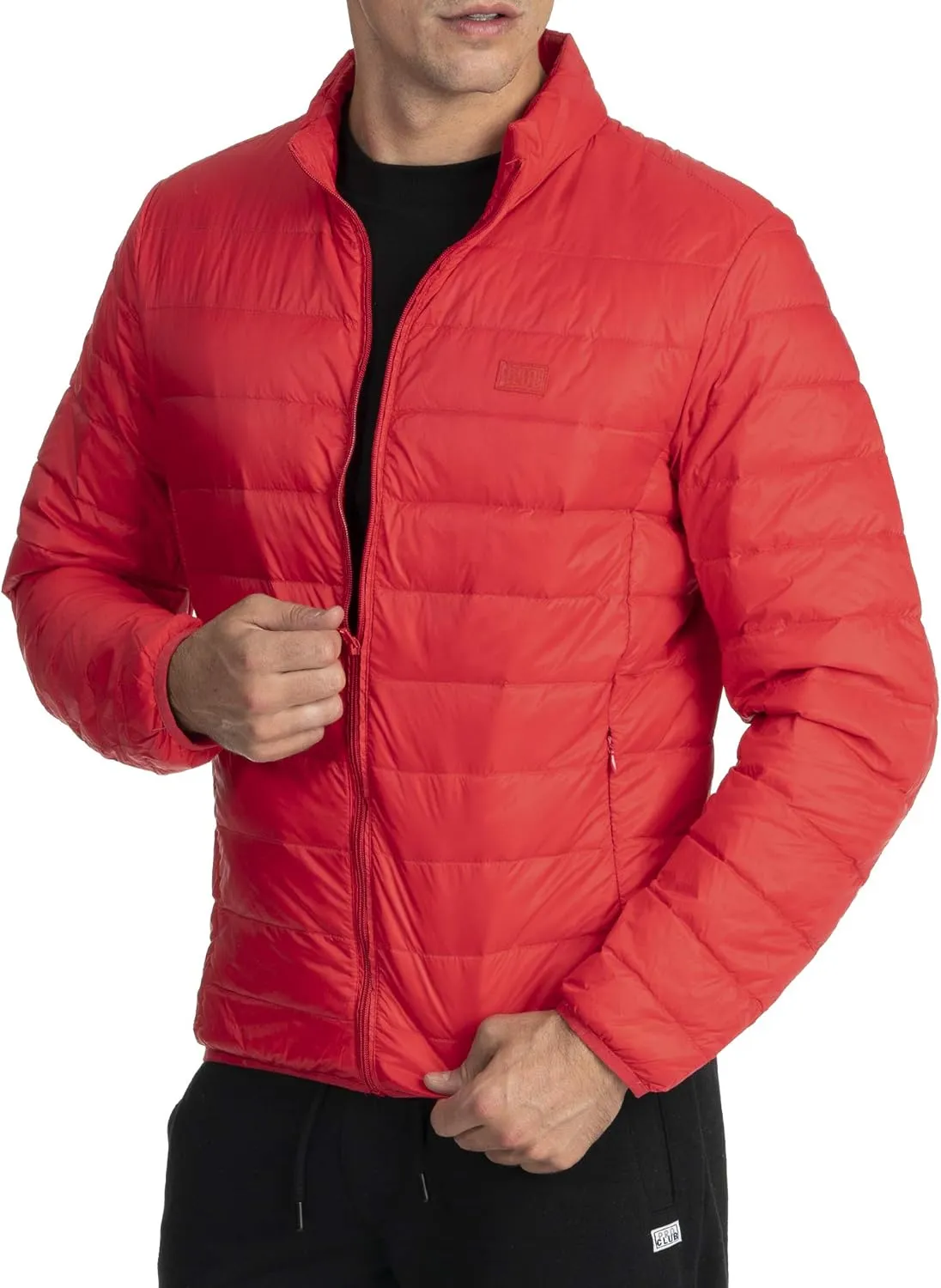 Pro Club Men's Lightweight Packable Water-Resistant Down Jacket