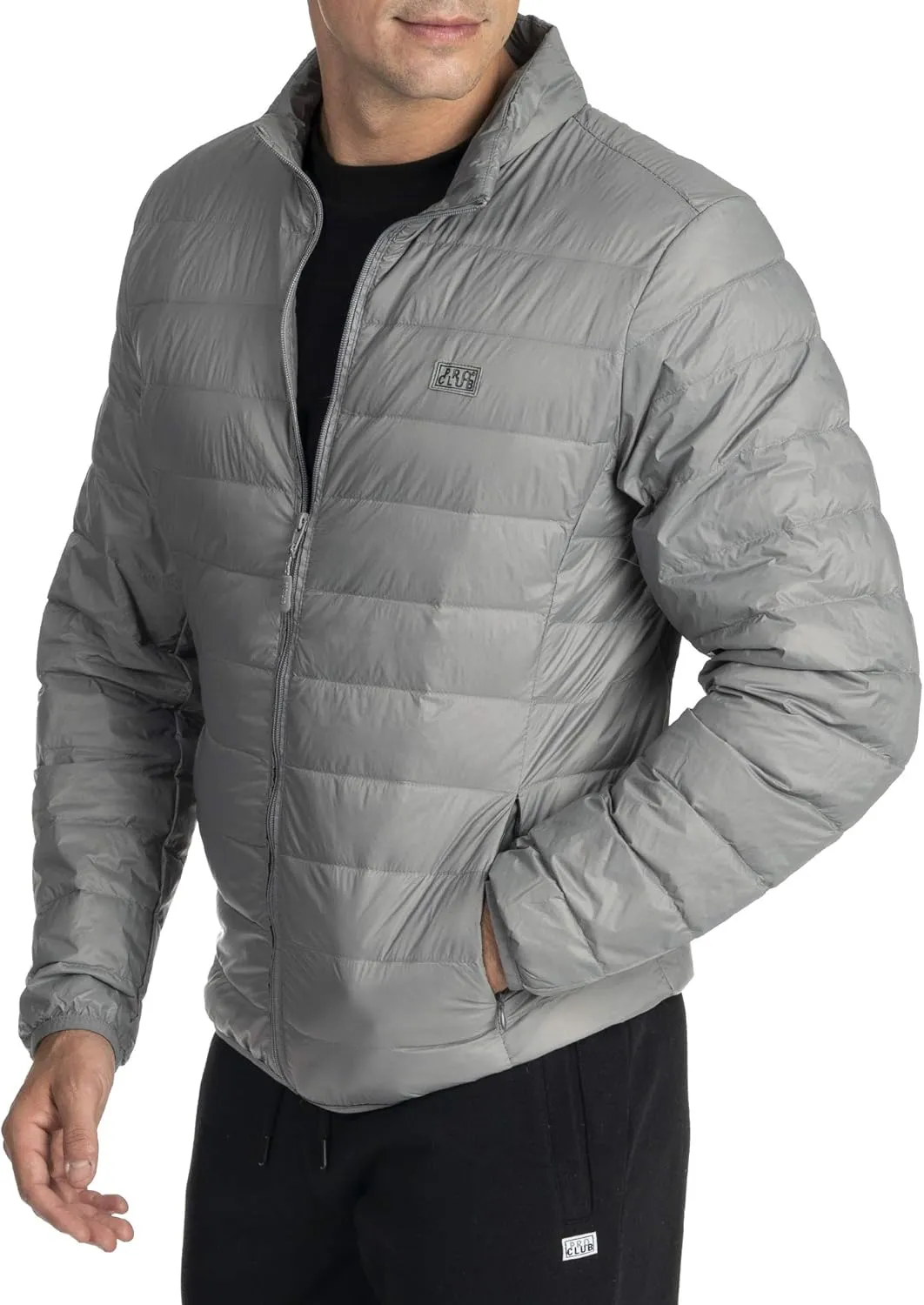 Pro Club Men's Lightweight Packable Water-Resistant Down Jacket