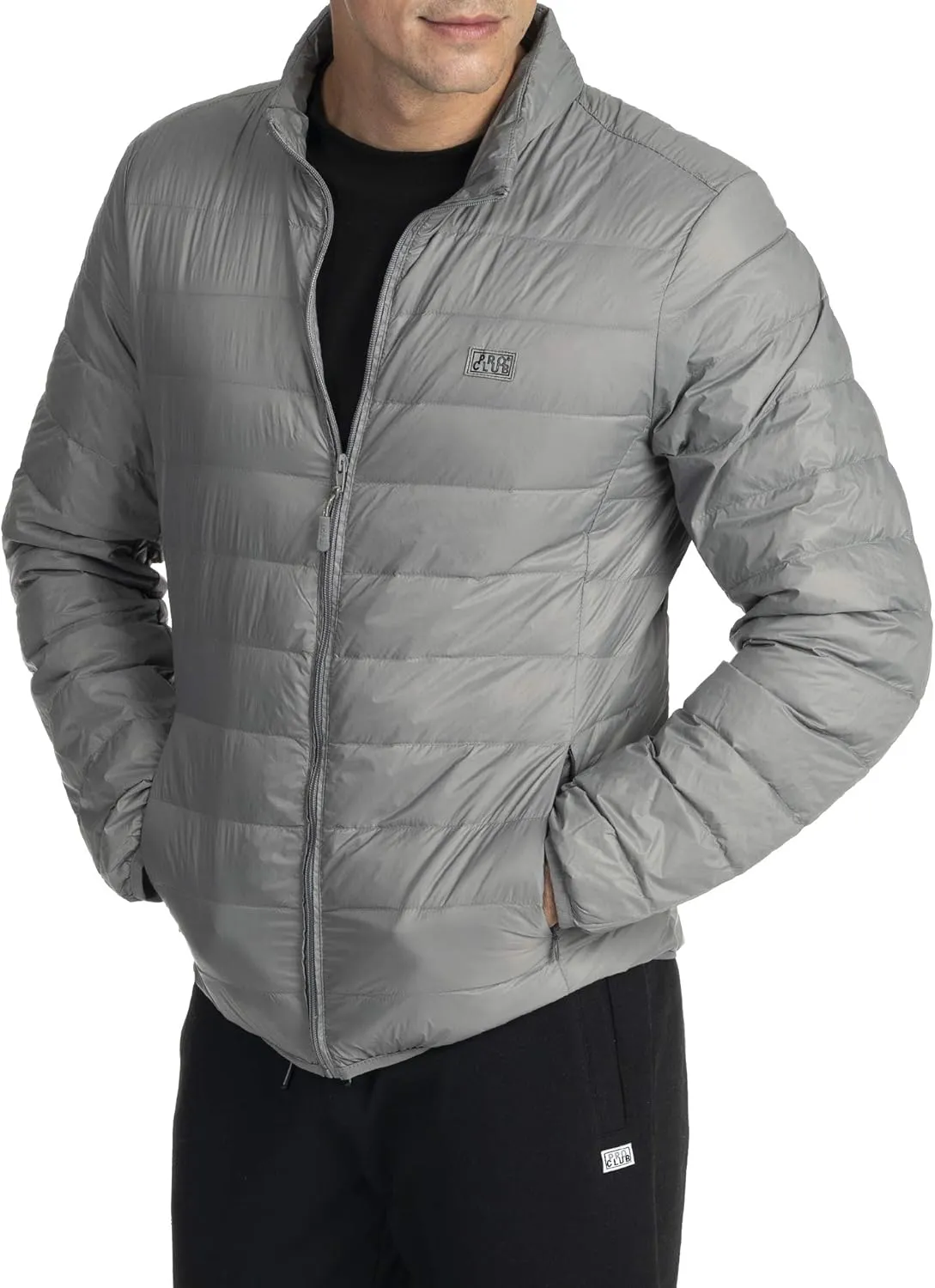 Pro Club Men's Lightweight Packable Water-Resistant Down Jacket