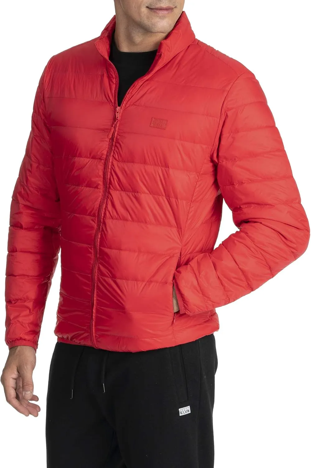 Pro Club Men's Lightweight Packable Water-Resistant Down Jacket