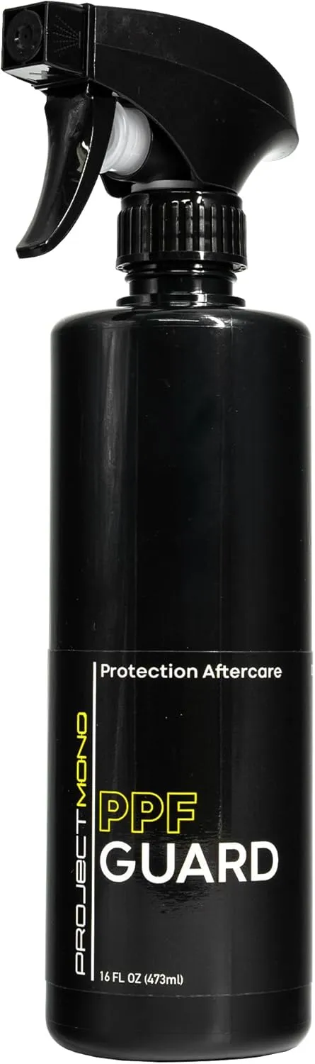 Project Mono PPF Guard - PPF Cleaner Spray That Restores & Enhances Hydrophobic Protection | Made for All Paint Protection Film for Cars | Easy Spray & Wipe Application - 16 fl oz