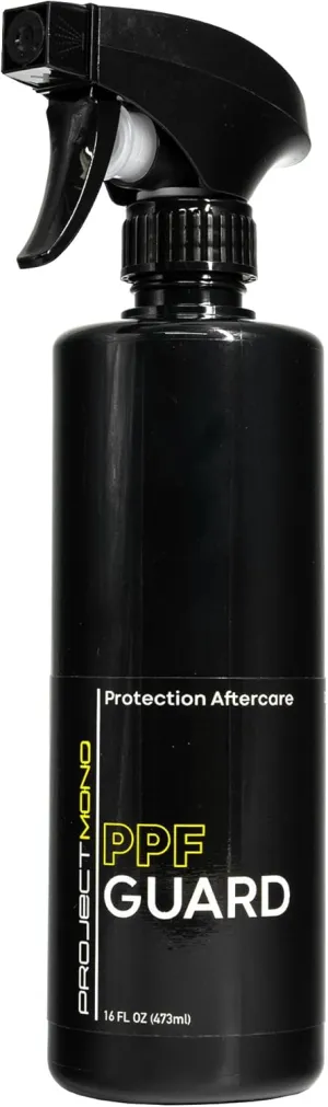 Project Mono PPF Guard - PPF Cleaner Spray That Restores & Enhances Hydrophobic Protection | Made for All Paint Protection Film for Cars | Easy Spray & Wipe Application - 16 fl oz