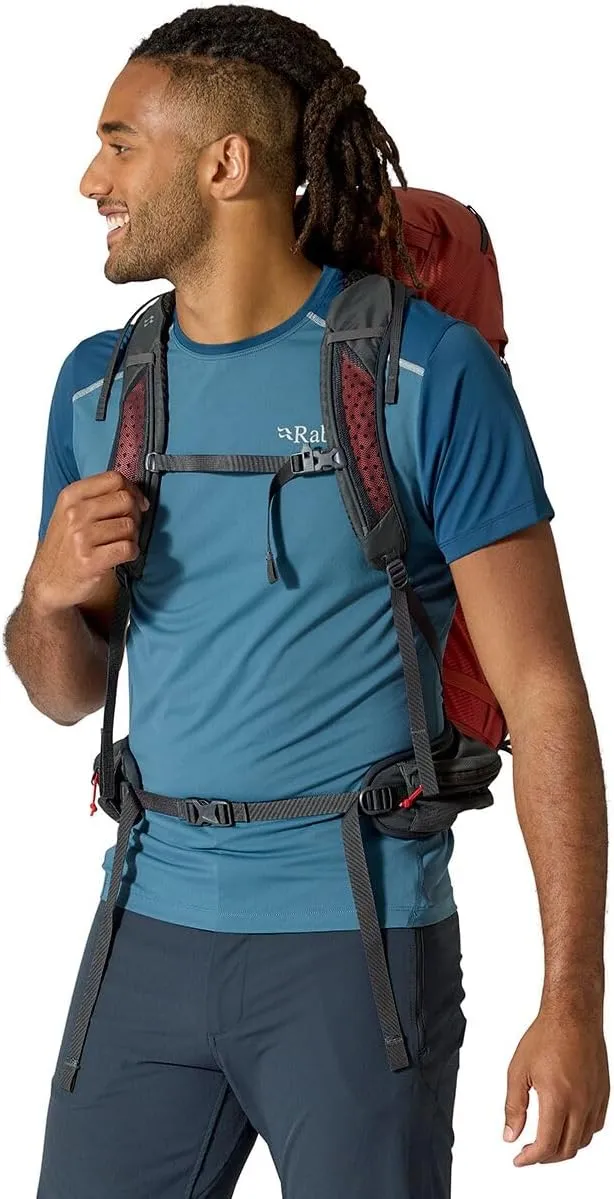 Rab Protium Lightweight Backpack - Comfortable Daypack for Hiking & Trekking - Tuscan Red - 35-Liter (Back Length - Medium/Large)