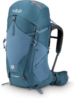 Rab Women's Exion ND Backpack Comfortable Pack for Hiking, Trekking, & Backpacking - Orion Blue - 45-Liter (Back Length - Small/Medium)