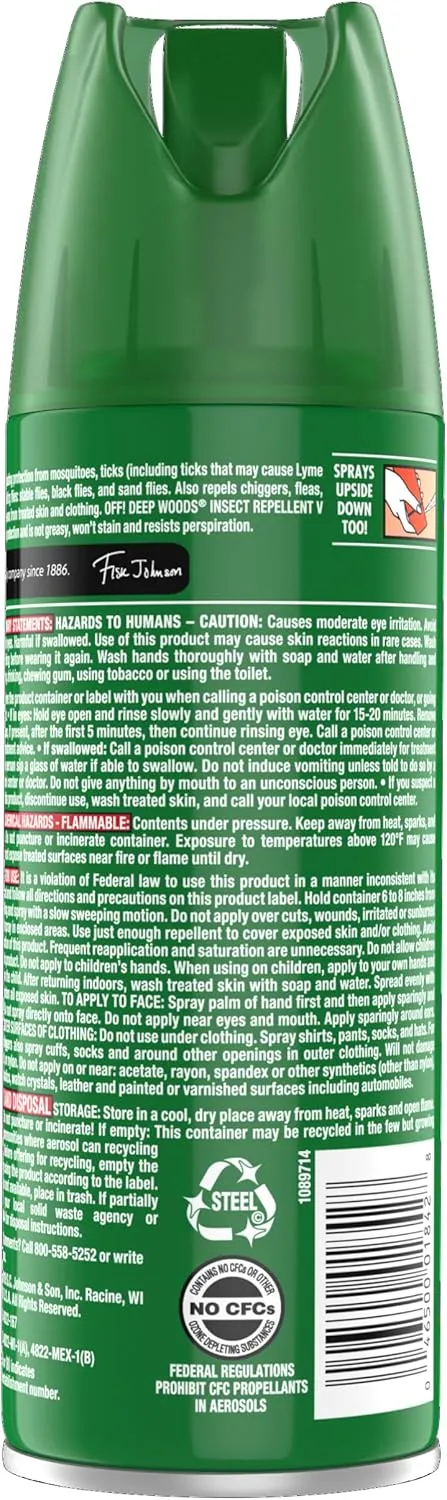 RaidOFF Off Deep Woods Insect Repellent 6oz (Pack of 3)