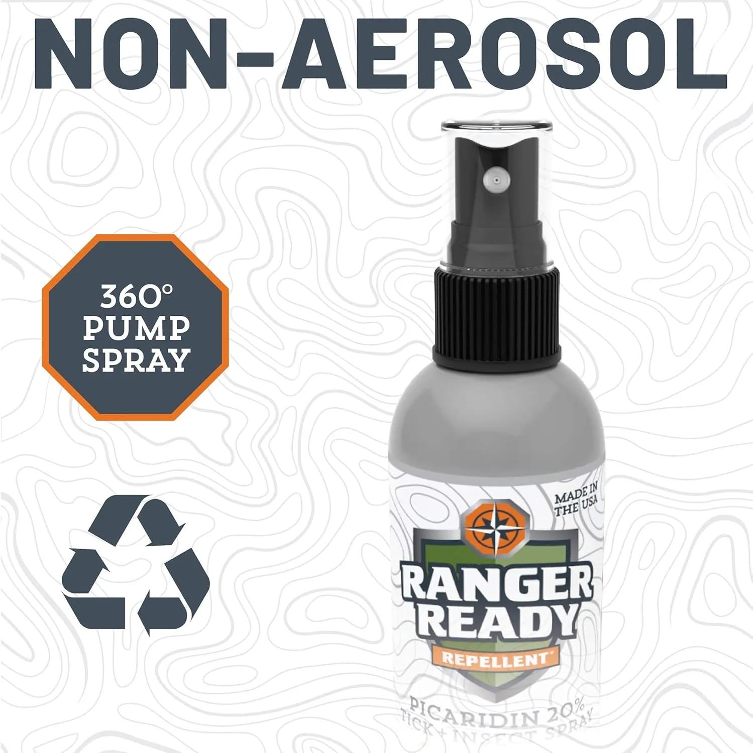 Ranger Ready Repellents Picaridin 20% Tick & Insect Repellent, Night Sky Scent Deet-Free Bug Spray, Travel Size 3.4 Oz. (Pack of 2)