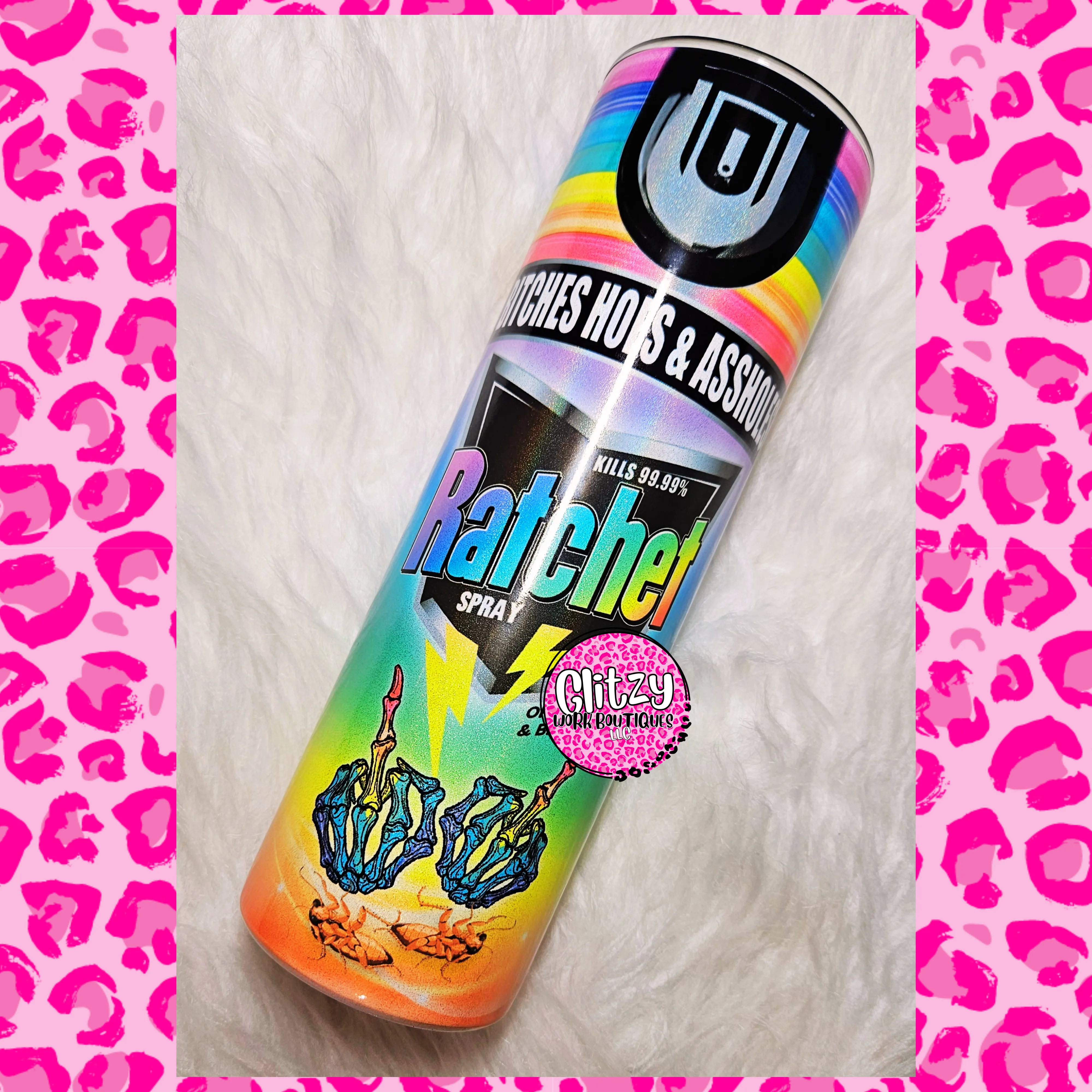 RATCHET SPRAY RAINBOW TUMBLER