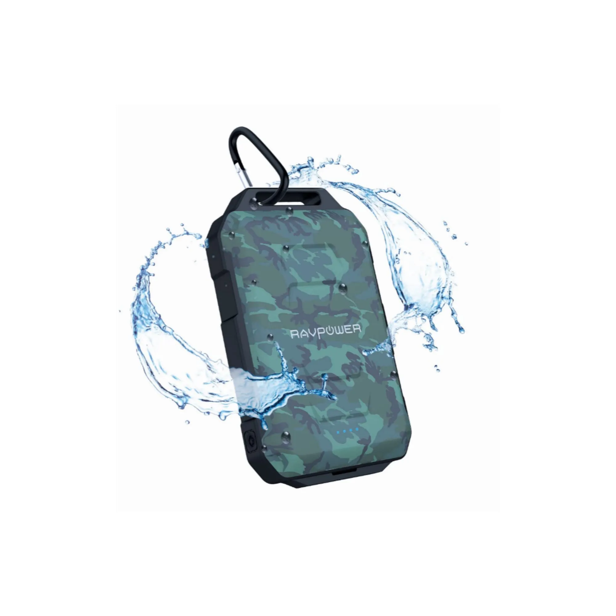 RAVPOWER 10050mAh 2x USB | IP66 | Waterproof Power Bank - Camouflage