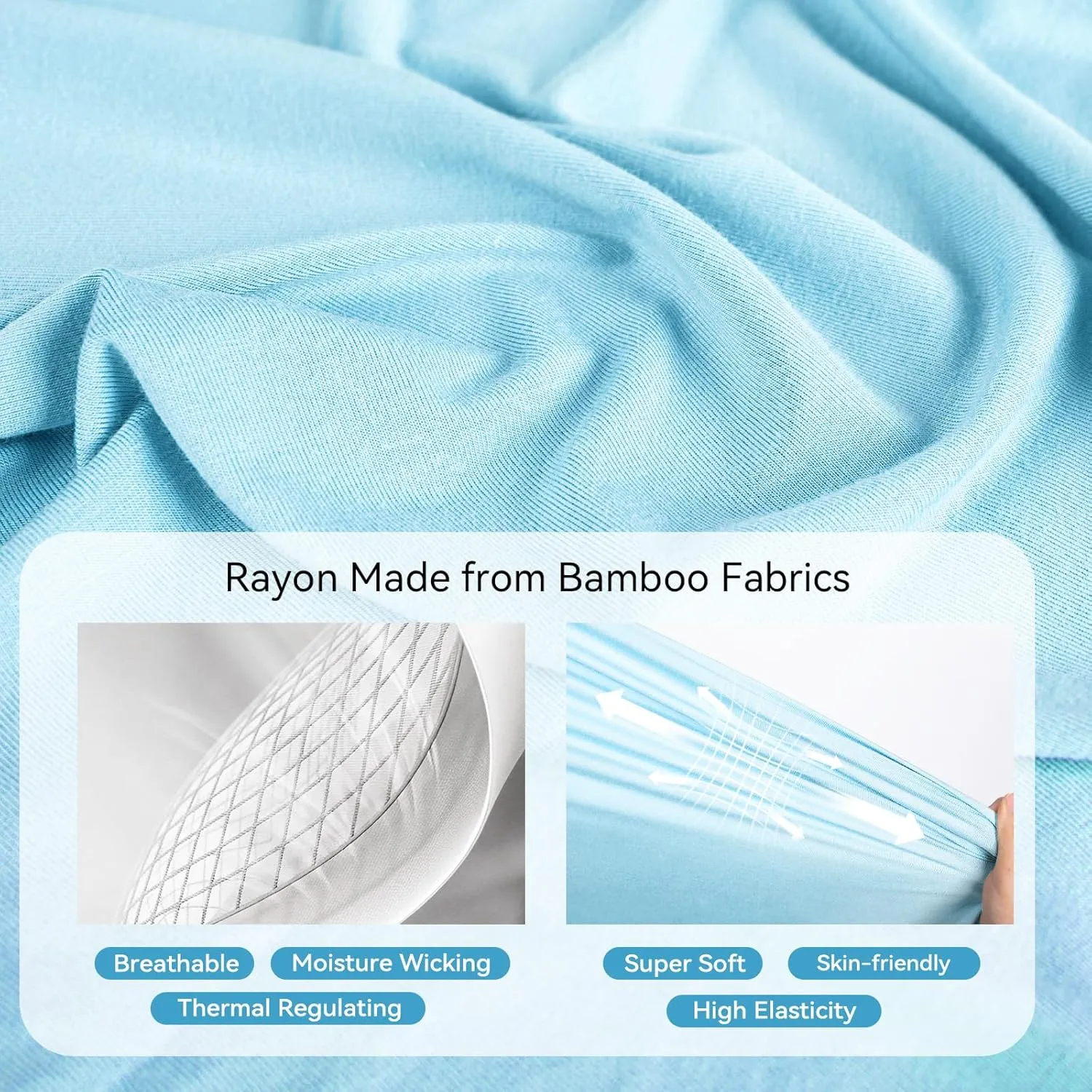 Rayon Made from Bamboo Sleep Sack 12-24 Months 0.5 Tog Ultra Soft Summer Toddler Sleep Sack 1t-2t with Feet 2-Way Zipper Lightweight Sleeping Bag Baby Wearable Blanket (2 Pack)-Green & Blue