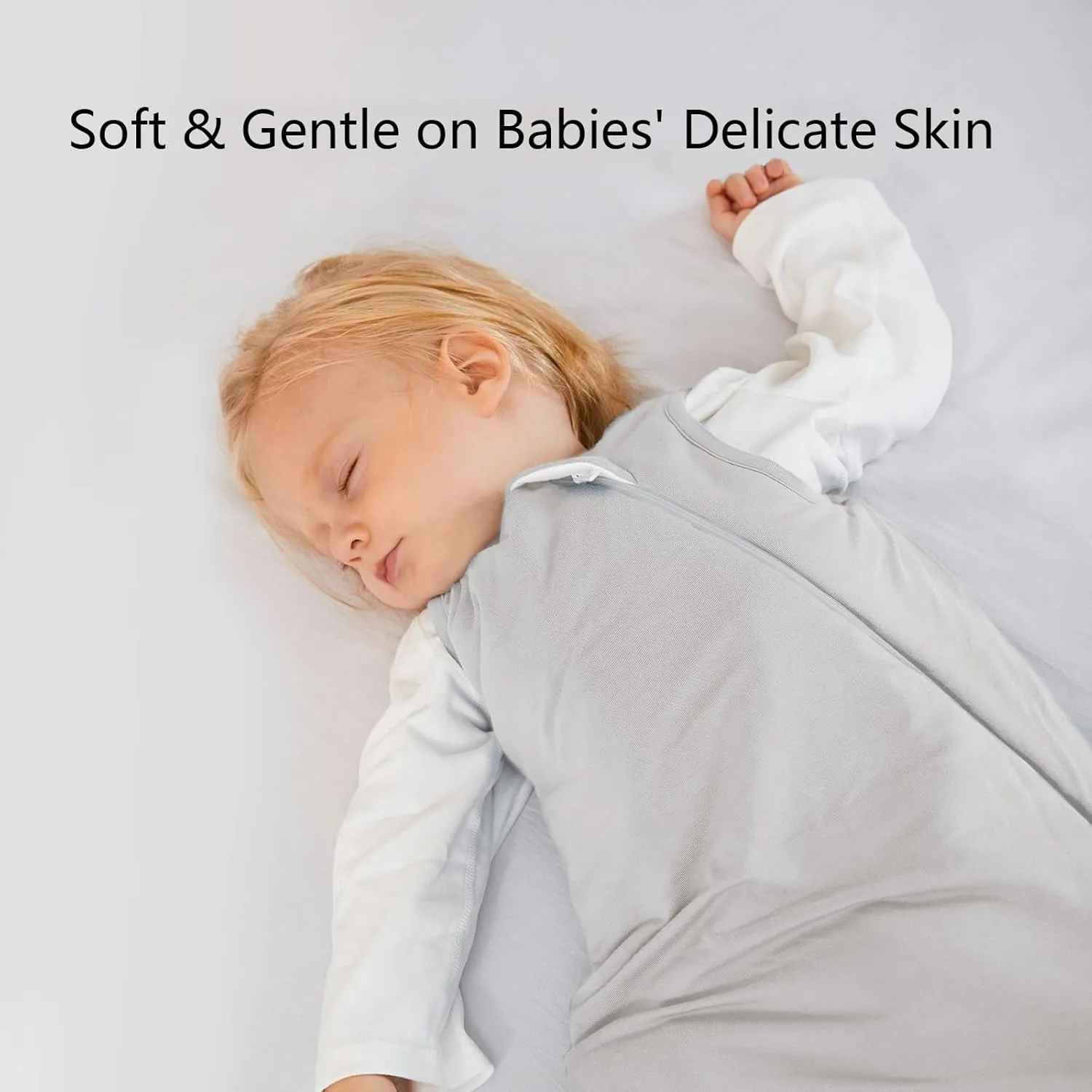 Rayon Made from Bamboo Sleep Sack 24-36 Months 1.0 Tog Ultra Soft Baby Wearable Blanket Toddler Sleeping Sack 2t-3t for Babies Unisex 2-Way Zipper 3t Baby Sleeping Bag Lightweight Extra Large Long XXL